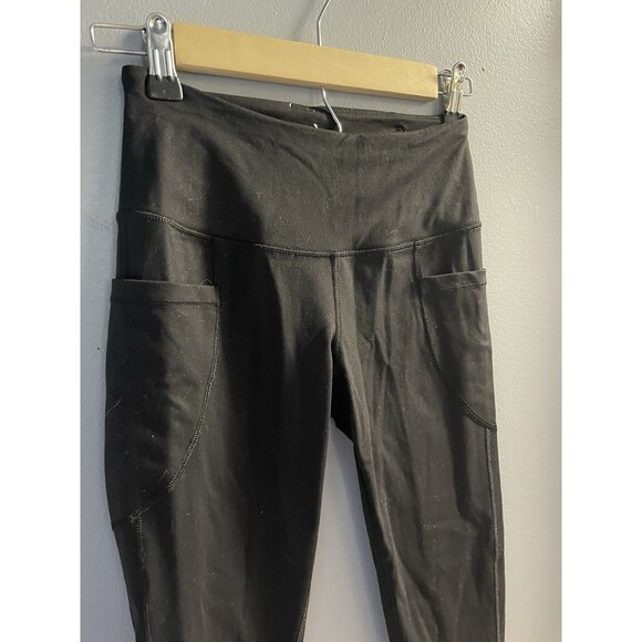 Vs Sport Black Leggings With Pockets And Bottom Lace Xs - Picture 5 of 10